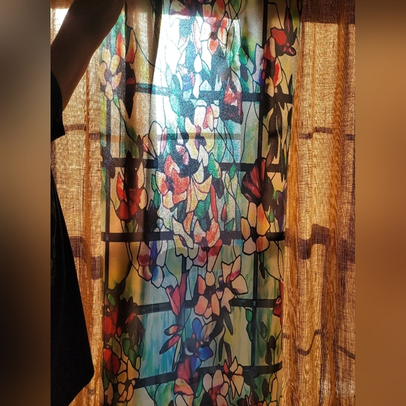 Stained Glass floral contact paper - Picture 3 of 9